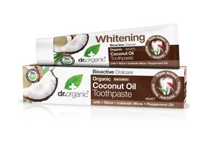 Dr. Organic Kookoseõli hambapasta 100 ml hind ja info | Dr. Organic Parfüümid, lõhnad ja kosmeetika | hansapost.ee