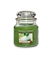 Lõhnaküünal Yankee Candle Classic Medium Jar Vanilla Lime 411 g hind ja info | Küünlad, küünlajalad | hansapost.ee