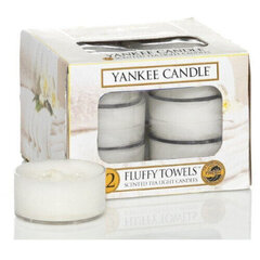 Lõhnavad teeküünlad Yankee Candle Fluffy Towels 12 tk., 9.8 g hind ja info | Küünlad, küünlajalad | hansapost.ee