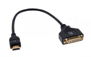 KRAMER ADC-DF/HM DVI TO HDMI (FEMALE - MALE) ADAPTER CABLE (1') 0.3M hind ja info | Juhtmed ja kaablid | hansapost.ee
