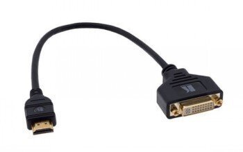 KRAMER ADC-DF/HM DVI TO HDMI (FEMALE - MALE) ADAPTER CABLE (1') 0.3M цена и информация | Juhtmed ja kaablid | hansapost.ee