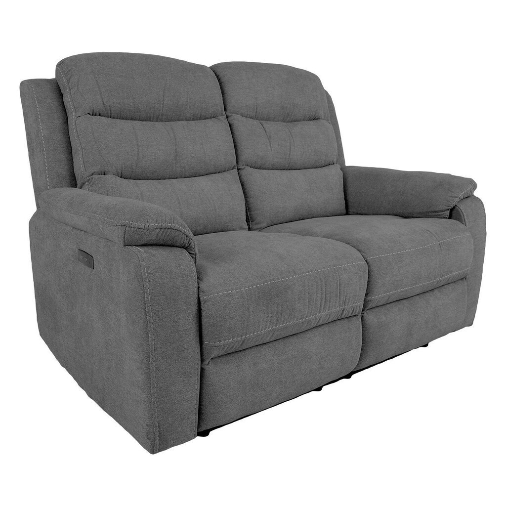 Diivan Mimi 2-kohaline 153x93xH102cm, elektriline recliner, hall hind ja info | Tugitoolid | hansapost.ee