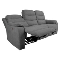 Diivan Mimi 3-kohaline 208x93xH102cm, elektriline recliner, hall hind ja info | Diivanvoodid ja diivanid | hansapost.ee