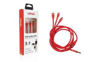 Amio 3in1, Lightning/USB-C/Micro USB, 1.2 m hind ja info | Amio Kodumasinad | hansapost.ee