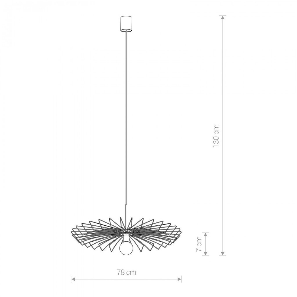 Nowodvorski Lighting rippvalgusti 8874 Umbrella Gold hind ja info | Rippvalgustid | hansapost.ee