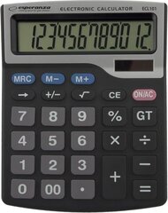 Kalkulaator Esperanza ECL101, 12-täheline ekraan hind ja info | Kirjatarvikud | hansapost.ee