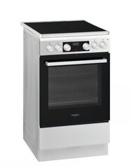 Whirlpool WS5V8CHW/N, керамическая плита, 50 см, белый цена и информация | Электрические плитки | hansapost.ee