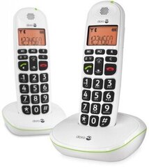 Doro PhoneEasy 100W DUO, белый цена и информация | Стационарные телефоны | hansapost.ee