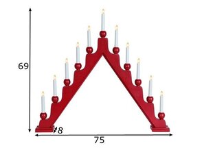 Свеча Stellan, красный цвет цена и информация | Декорации | hansapost.ee