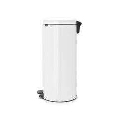 Brabantia NewIcon pedaaliga prügikast 30L, metall ämbriga, valge hind ja info | Prügikastid | hansapost.ee