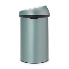 Brabantia Touch Bin puudutusele avanev prügikast 60L, metallik münt hind ja info | Prügikastid | hansapost.ee