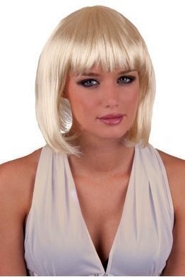 Blondi parukas, keskmine pikkus цена и информация | Kostüümid ja maskid | hansapost.ee