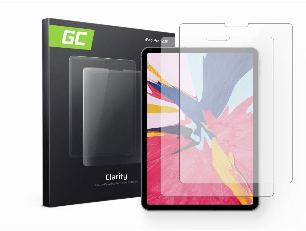 Green Cell 2x GC Clarity Screen Protector for iPad Pro 12,9 hind ja info | Tahvelarvuti lisatarvikud | hansapost.ee