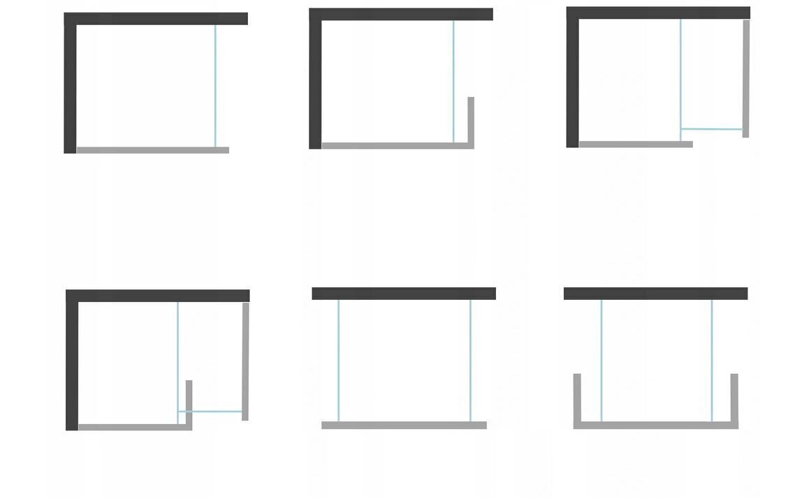 Dušisein Mexen Kioto, black mat, 50,60,70,80,90,100,110,120,130,140,150,160x200 cm цена и информация | Dušiseinad ja dušiuksed | hansapost.ee