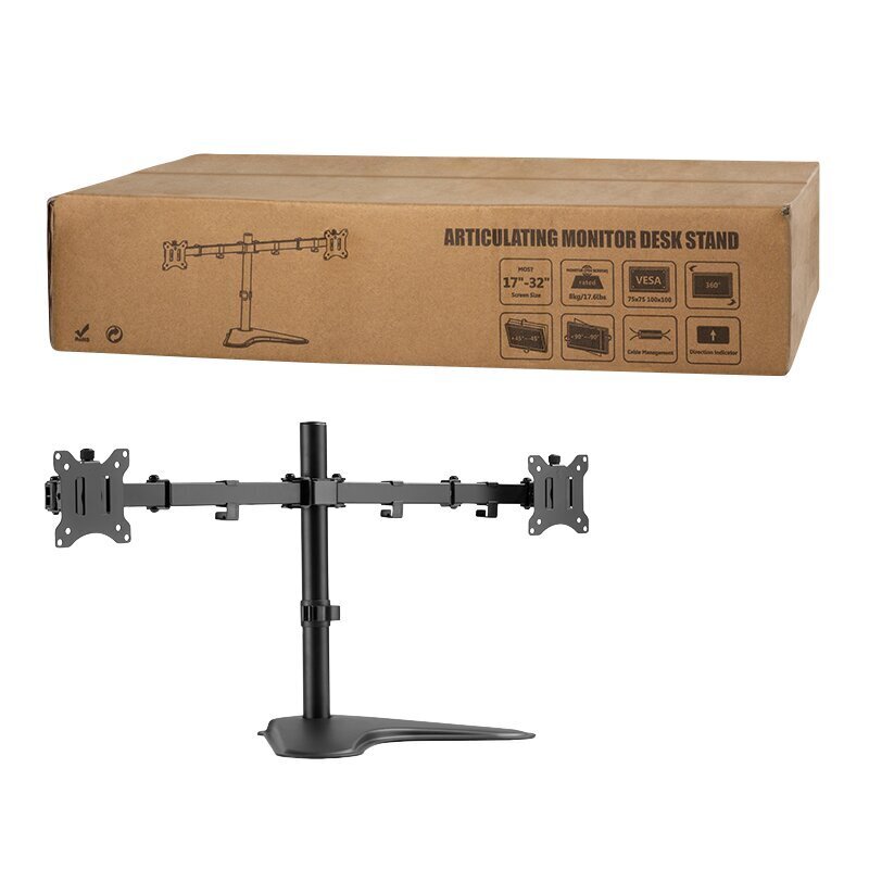 Logilink Dual Monitor Stand BP0099 Desk hind ja info | Monitori kinnitused | hansapost.ee