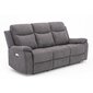 Diivan MILO 3-kohaline 209x96xH103cm, elektriline recliner, hall hind ja info | Diivanvoodid ja diivanid | hansapost.ee