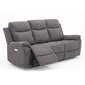 Diivan MILO 3-kohaline 209x96xH103cm, elektriline recliner, hall hind ja info | Diivanvoodid ja diivanid | hansapost.ee