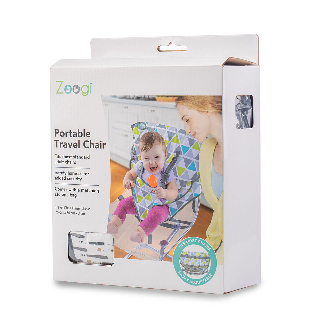 Zoogi Travel chair - kaasaskantav imiku toitetool. hind ja info | Laste söögitoolid | hansapost.ee