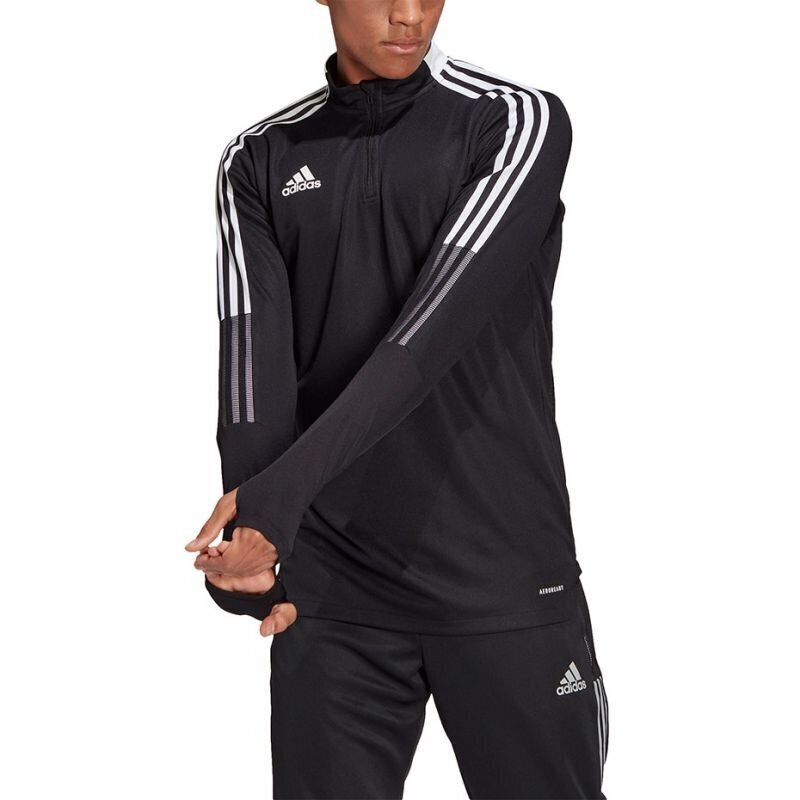 Meeste dressipluus Adidas Tiro 21 M GH7304, must цена и информация | Pusad meestele | hansapost.ee