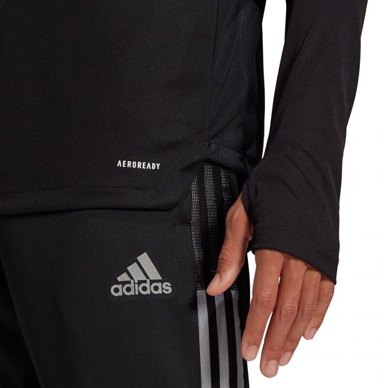 Meeste dressipluus Adidas Tiro 21 M GH7304, must цена и информация | Pusad meestele | hansapost.ee