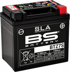 Aku BS-Battery BTZ7S-BS 12V 6.3Ah hind ja info | Mootorrataste akud | hansapost.ee