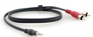 KRAMER C-A35M/2RAM-3 3.5MM STEREO AUDIO TO TWO RCA (MALE - MALE) CABLE (3') 0.9M hind ja info | Juhtmed ja kaablid | hansapost.ee