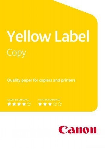 CANON YELLOW LABEL COPY A3 80G RIISI цена и информация | Printerid | hansapost.ee