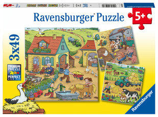 Ravensburger pusle 3x49 Talutööd hind ja info | Pusled lastele ja täiskasvanutele | hansapost.ee