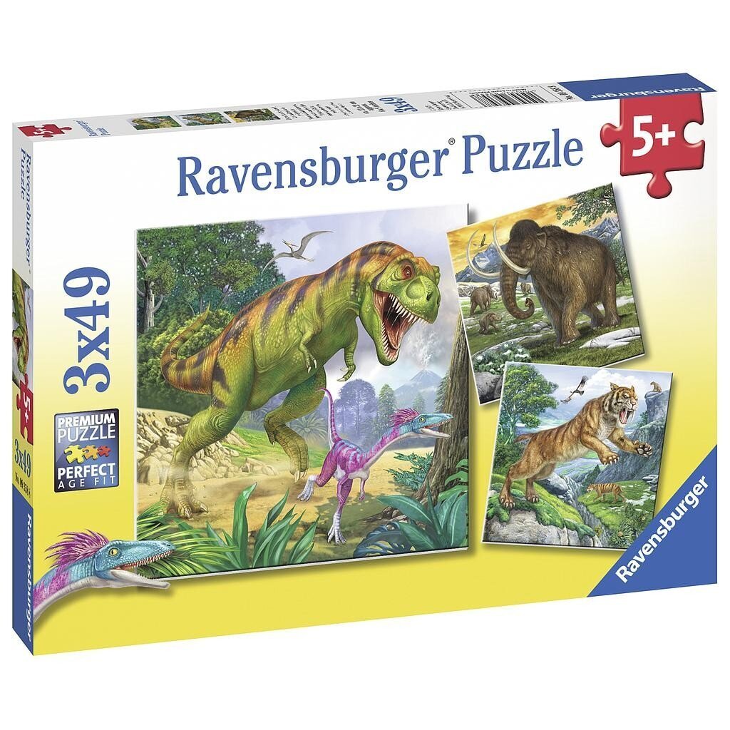 Ravensburger puzzle 3x49 tk. Ürgne Valitseja hind ja info | Pusled lastele ja täiskasvanutele | hansapost.ee