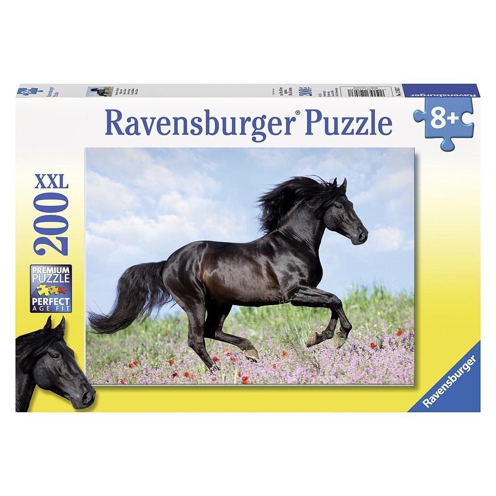 Ravensburger pusle 200 tk Must ratsu цена и информация | Pusled lastele ja täiskasvanutele | hansapost.ee