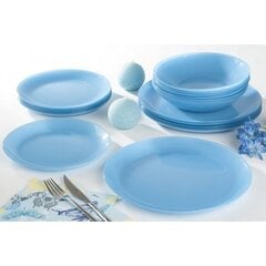 Luminarc taldrikute komplekt Diwali Light Blue, 19-osaline цена и информация | Посуда, тарелки, обеденные сервизы | hansapost.ee