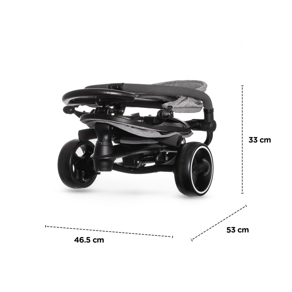 Multifunktsionaalne kolmerattaline jalgratas lisatarvikutega Kinderkraft Jazz, grey цена и информация | Kolmerattalised jalgrattad lastele | hansapost.ee