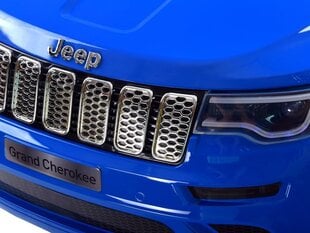 Одноместный электромобиль Jeep Grand Cherokee, лакированный синий цена и информация | Электромобили для детей | hansapost.ee