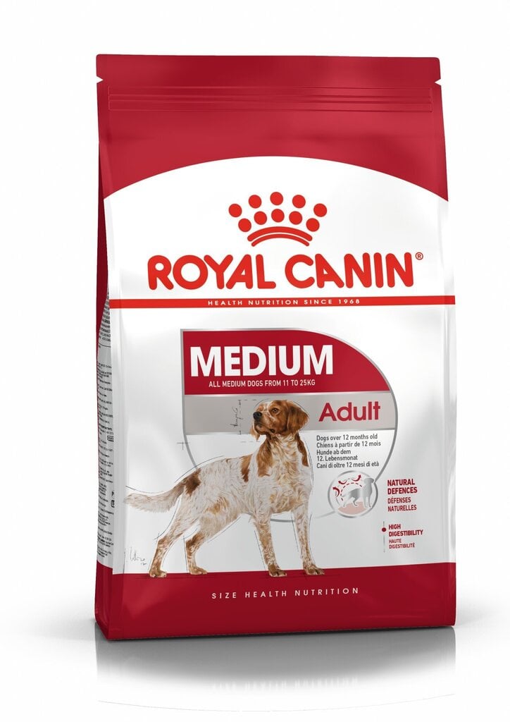 Koeratoit Royal Canin Medium Adult 4 kg цена и информация | Koerte kuivtoit ja krõbinad | hansapost.ee