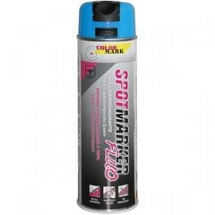 Pinnasemarker SPOTMARKER FLUO sinine 500ml aerosool, Motip hind ja info | Värvid | hansapost.ee