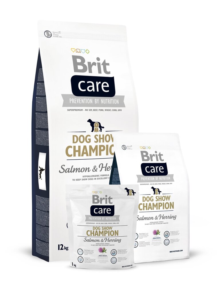 Kuivtoit koertele Brit Care Show Champion lõhe ja heeringaga, 12 kg цена и информация | Koerte kuivtoit ja krõbinad | hansapost.ee