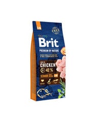 Brit Premium by Nature Senior S+M полноценный корм для собак 15кг цена и информация | Сухой корм для собак | hansapost.ee