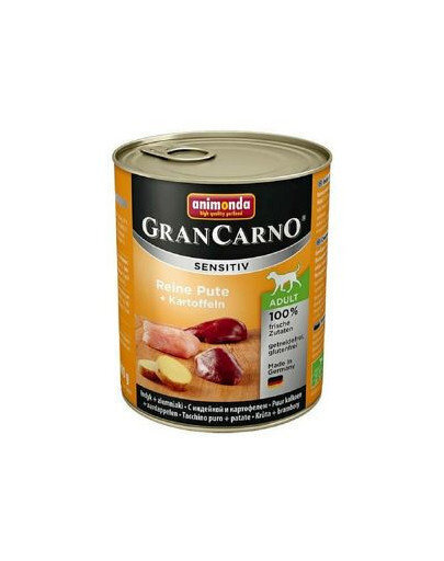 Konserv koertele Animonda GranCarno Sensitive kalkuniliha ja kartulitega, 400g цена и информация | Koerakonservid | hansapost.ee