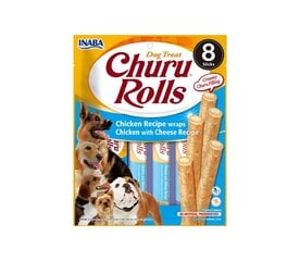 Churu Rolls koeramaius kana ja juustuga 8x12g hind ja info | Churu Lemmikloomatarbed | hansapost.ee