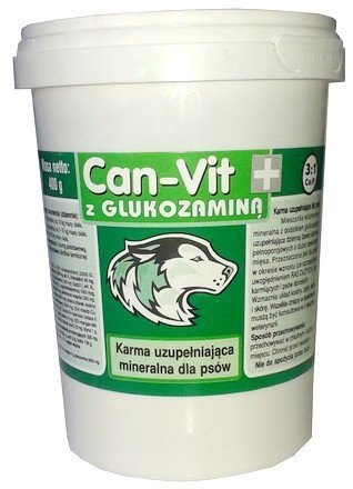Can-vit roheline 400g vitamiinid koertele, glükosamiini ja kaltsiumiga hind ja info | Vitamiinid ja parasiiditõrje | hansapost.ee