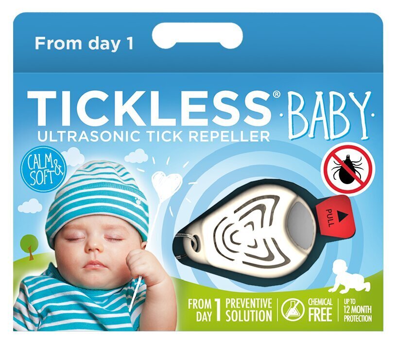 TickLess Baby ultraheliripats puukide ja kirpude vastu lastele, kreemjas цена и информация | Sääsetõrje | hansapost.ee