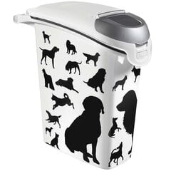  Контейнер для хранения продуктов Love Pets Dogs, 10кг, 23л, 23,2x49,7x50,3см  цена и информация | Миски, ящики для корма | hansapost.ee