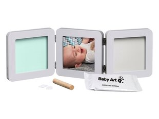 Baby Art Double Print Frame набор для изготовления отпечатка ножки/ручки малыша, pastel цена и информация | Baby Art Товары для младенцев | hansapost.ee