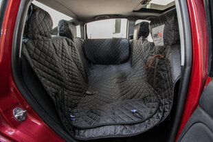 Чехол для автомобильных сидений Hobbydog с бортами, черный, 190x140 см цена и информация | Принадлежности в дорогу | hansapost.ee