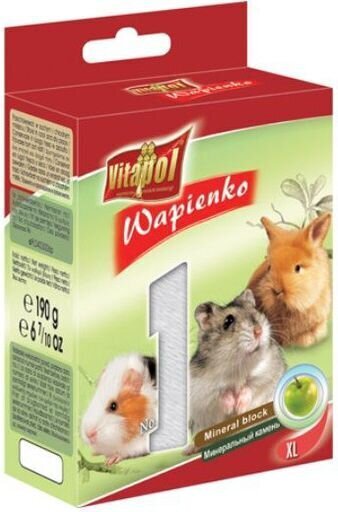 Looduslik mineraalkivi närilistele ja küülikutele köögiviljadega Vitapol, 190 g hind ja info | Toit väikeloomadele | hansapost.ee