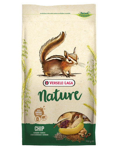 Versele Laga oravate täistoit Chip Nature, 0,7 kg hind ja info | Toit väikeloomadele | hansapost.ee