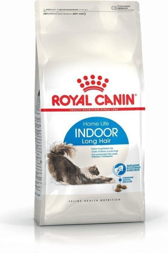 Royal Canin pikakarvalistele toakassidele Indoor Long Hair, 0,4 kg цена и информация | Kassi kuivtoit ja kassikrõbinad | hansapost.ee