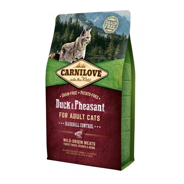 Carnilove Duck & Pheasant for Adult kassitoit 2 kg hind ja info | Kassi kuivtoit ja kassikrõbinad | hansapost.ee