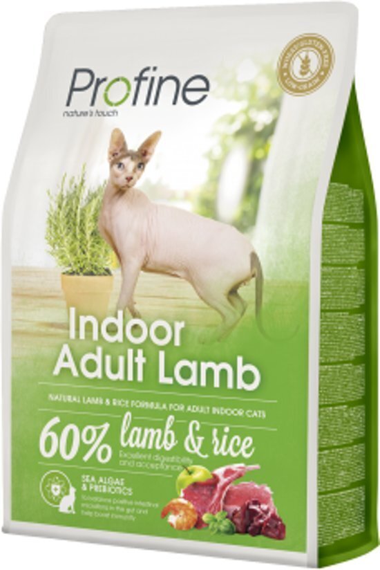 Kuivtoit toakassidele Profine Cat Indoor Adult Lamb, 2 kg цена и информация | Kassi kuivtoit ja kassikrõbinad | hansapost.ee