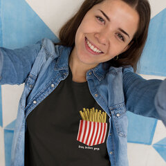 Женская футболка «Fries before guys» цена и информация | Оригинальные футболки | hansapost.ee